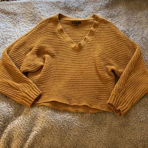 American Eagle Cropped Knit Sweater